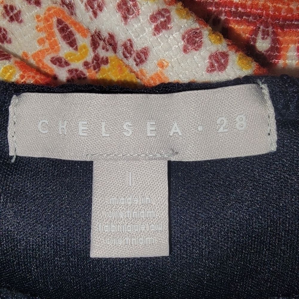 Chelsea28 Nwt Navy Blue Lace Off Shoulder Top Blouse Large — image 5 of 6